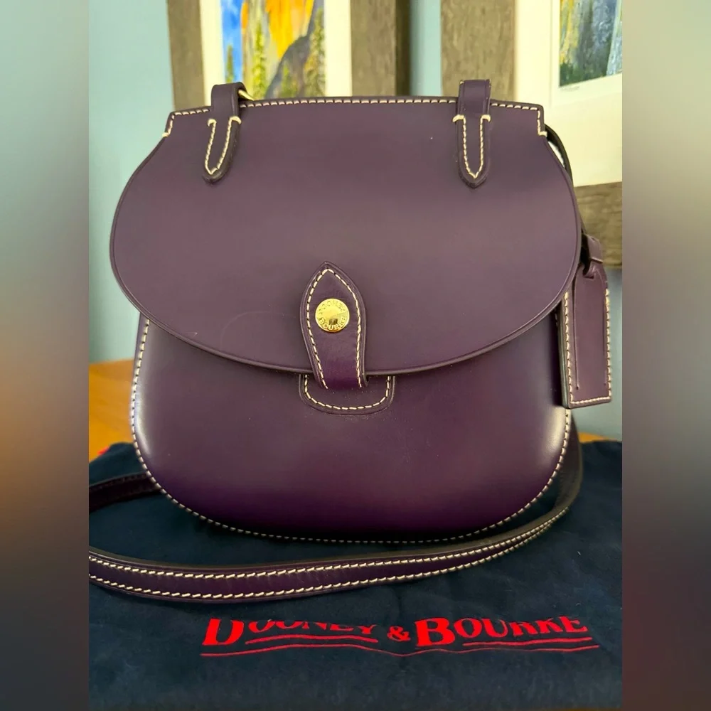 Dooney & Bourke Alto Collection Happy Bag Crossbody, Purple - Picture 2 of 9